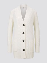 Strukturierter Cardigan - Frauen - Whisper White Strukturierter Cardigan - Frauen - Whisper White - 7 - TOM TAILOR