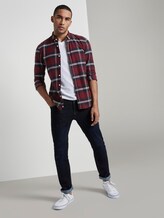 Flanelhemd - Männer - burgund navy check Flanelhemd - Männer - burgund navy check - 3 - TOM TAILOR Denim
