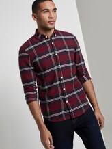 Flanelhemd - Männer - burgund navy check Flanelhemd - Männer - burgund navy check - 5 - TOM TAILOR Denim