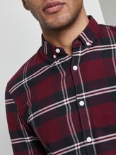 Flanelhemd - Männer - burgund navy check Flanelhemd - Männer - burgund navy check - 9 - TOM TAILOR Denim