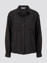 Bluse - Frauen - black orange dot print Bluse - Frauen - black orange dot print - 7 - TOM TAILOR