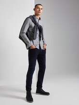 Hemd mit Allover-Print - Männer - white navy check print Hemd mit Allover-Print - Männer - white navy check print - 3 - TOM TAILOR Denim