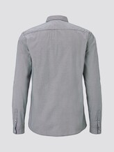 Hemd mit Allover-Print - Männer - white navy check print Hemd mit Allover-Print - Männer - white navy check print - 8 - TOM TAILOR Denim