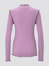 Geribbelde lange mouwen shirt - Vrouwen - sweet lavender Geribbelde lange mouwen shirt - Vrouwen - sweet lavender - 8 - TOM TAILOR Denim