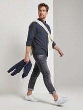 Hemd in Melange-Optik - Männer - dark denim blue melangy look Hemd in Melange-Optik - Männer - dark denim blue melangy look - 3 - TOM TAILOR