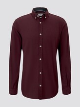 Hemd in Melange-Optik - Männer - burgundy melangy look Hemd in Melange-Optik - Männer - burgundy melangy look - 7 - TOM TAILOR