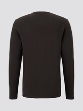 Simple, long-sleeved shirt - Men - Dark Greyish Black Simple, long-sleeved shirt - Men - Dark Greyish Black - 8 - TOM TAILOR