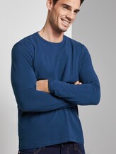 schlichtes Langarmshirt - Männer - after dark blue schlichtes Langarmshirt - Männer - after dark blue - 5 - TOM TAILOR