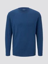 schlichtes Langarmshirt - Männer - after dark blue schlichtes Langarmshirt - Männer - after dark blue - 7 - TOM TAILOR
