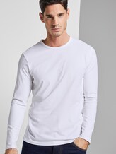 schlichtes Langarmshirt - Männer - White schlichtes Langarmshirt - Männer - White - 5 - TOM TAILOR