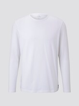 schlichtes Langarmshirt - Männer - White schlichtes Langarmshirt - Männer - White - 7 - TOM TAILOR