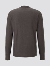 Langarmshirt mit Print - Männer - Grindle Slub Black Langarmshirt mit Print - Männer - Grindle Slub Black - 8 - TOM TAILOR