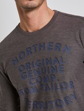 Langarmshirt mit Print - Männer - Grindle Slub Black Langarmshirt mit Print - Männer - Grindle Slub Black - 9 - TOM TAILOR