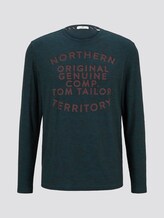 Langarmshirt mit Print - Männer - green black grindle Langarmshirt mit Print - Männer - green black grindle - 7 - TOM TAILOR