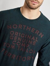 Langarmshirt mit Print - Männer - green black grindle Langarmshirt mit Print - Männer - green black grindle - 9 - TOM TAILOR