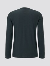 Langarmshirt in Melange-Optik - Männer - green black grindle Langarmshirt in Melange-Optik - Männer - green black grindle - 8 - TOM TAILOR