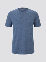 T-Shirt mit Allover-Print - Männer - blue mini cube design T-Shirt mit Allover-Print - Männer - blue mini cube design - 7 - TOM TAILOR