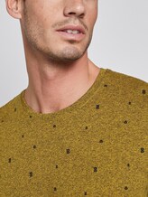 T-Shirt mit Allover-Print - Männer - yellow mini cube design T-Shirt mit Allover-Print - Männer - yellow mini cube design - 9 - TOM TAILOR