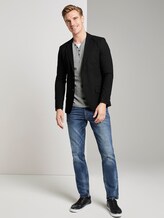 Lange mouwen shirt in melange look - Mannen - Nep Light Grey Melange Lange mouwen shirt in melange look - Mannen - Nep Light Grey Melange - 3 - TOM TAILOR