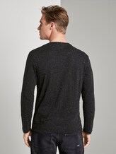 Langarmshirt in Melange-Optik - Männer - grey nep structure Langarmshirt in Melange-Optik - Männer - grey nep structure - 2 - TOM TAILOR