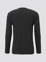 Langarmshirt in Melange-Optik - Männer - grey nep structure Langarmshirt in Melange-Optik - Männer - grey nep structure - 8 - TOM TAILOR