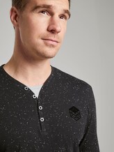 Langarmshirt in Melange-Optik - Männer - grey nep structure Langarmshirt in Melange-Optik - Männer - grey nep structure - 9 - TOM TAILOR