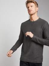 gestreiftes Langarmshirt - Männer - grey structured stripe gestreiftes Langarmshirt - Männer - grey structured stripe - 5 - TOM TAILOR