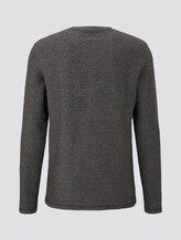 gestreiftes Langarmshirt - Männer - grey structured stripe gestreiftes Langarmshirt - Männer - grey structured stripe - 8 - TOM TAILOR
