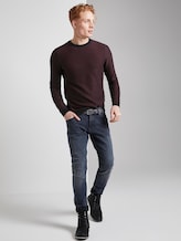 Two-tone jumper - Men - burgundy reverse jacquard Two-tone jumper - Men - burgundy reverse jacquard - 3 - TOM TAILOR Denim