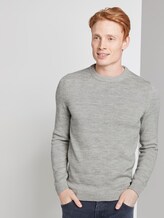 Melierter Pullover - Männer - grey injected melange Melierter Pullover - Männer - grey injected melange - 5 - TOM TAILOR Denim