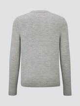 Melierter Pullover - Männer - grey injected melange Melierter Pullover - Männer - grey injected melange - 8 - TOM TAILOR Denim