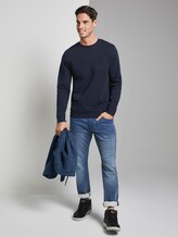 Sweater mit Brusttasche - Männer - Sky Captain Blue Sweater mit Brusttasche - Männer - Sky Captain Blue - 3 - TOM TAILOR