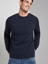 Sweater mit Brusttasche - Männer - Sky Captain Blue Sweater mit Brusttasche - Männer - Sky Captain Blue - 5 - TOM TAILOR