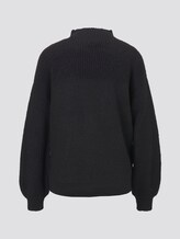 Strickpullover mit Ajour-Struktur - Frauen - Deep Black Strickpullover mit Ajour-Struktur - Frauen - Deep Black - 8 - TOM TAILOR Denim