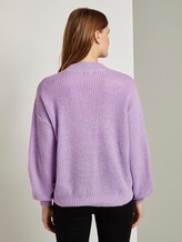 Strickpullover mit Ajour-Struktur - Frauen - sweet lavender Strickpullover mit Ajour-Struktur - Frauen - sweet lavender - 2 - TOM TAILOR Denim