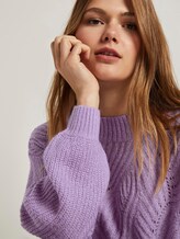 Strickpullover mit Ajour-Struktur - Frauen - sweet lavender Strickpullover mit Ajour-Struktur - Frauen - sweet lavender - 9 - TOM TAILOR Denim