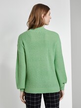 Strickpullover mit Ajour-Struktur - Frauen - soft basil green Strickpullover mit Ajour-Struktur - Frauen - soft basil green - 2 - TOM TAILOR Denim