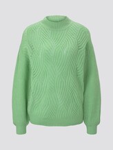 Strickpullover mit Ajour-Struktur - Frauen - soft basil green Strickpullover mit Ajour-Struktur - Frauen - soft basil green - 7 - TOM TAILOR Denim