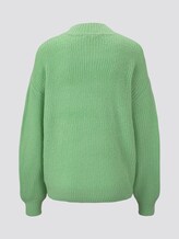 Strickpullover mit Ajour-Struktur - Frauen - soft basil green Strickpullover mit Ajour-Struktur - Frauen - soft basil green - 8 - TOM TAILOR Denim