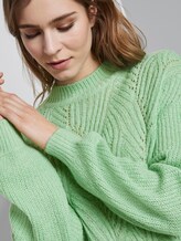 Strickpullover mit Ajour-Struktur - Frauen - soft basil green Strickpullover mit Ajour-Struktur - Frauen - soft basil green - 9 - TOM TAILOR Denim