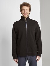 Jacket with stand-up collar - Men - Dark Greyish Black Jacket with stand-up collar - Men - Dark Greyish Black - 1 - TOM TAILOR