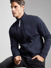 Sweatjacke mit Stehkragen - Männer - Sky Captain Blue Sweatjacke mit Stehkragen - Männer - Sky Captain Blue - 5 - TOM TAILOR