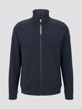 Sweatjacke mit Stehkragen - Männer - Sky Captain Blue Sweatjacke mit Stehkragen - Männer - Sky Captain Blue - 7 - TOM TAILOR