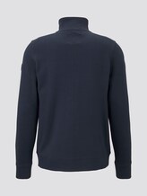 Sweatjacke mit Stehkragen - Männer - Sky Captain Blue Sweatjacke mit Stehkragen - Männer - Sky Captain Blue - 8 - TOM TAILOR