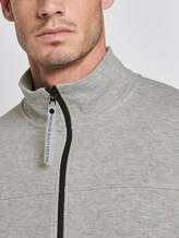 Sweatjacke mit Stehkragen - Männer - Middle Grey Melange Sweatjacke mit Stehkragen - Männer - Middle Grey Melange - 9 - TOM TAILOR