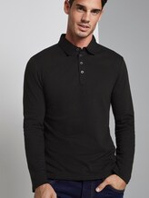 Langarm Jacquard-Poloshirt - Männer - Dark Greyish Black Langarm Jacquard-Poloshirt - Männer - Dark Greyish Black - 5 - TOM TAILOR