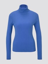 Toni Garrn: Pullover in Ripp-Optik - Frauen - sicilian blue Toni Garrn: Pullover in Ripp-Optik - Frauen - sicilian blue - 7 - TOM TAILOR