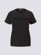 Toni Garrn: T-shirt met print - Vrouwen - Deep Black Toni Garrn: T-shirt met print - Vrouwen - Deep Black - 7 - TOM TAILOR