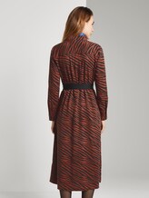 Toni Garrn: Kleid mit Gürtel - Frauen - black brown zebra design Toni Garrn: Kleid mit Gürtel - Frauen - black brown zebra design - 2 - TOM TAILOR