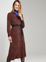 Toni Garrn: Kleid mit Gürtel - Frauen - black brown zebra design Toni Garrn: Kleid mit Gürtel - Frauen - black brown zebra design - 5 - TOM TAILOR